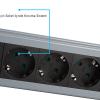 S-link Swapp SPGKS05 1.5m 3G1.5mm2 900 Joule 5Li Akım Kor. Gri Priz Çoklayıcı