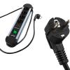S-link Swapp SPGKS05 1.5m 3G1.5mm2 900 Joule 5Li Akım Kor. Gri Priz Çoklayıcı