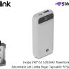S-Link Swapp SWP-52 5200mAh Powerbank Dokunmatik Led Lamba Beyaz Taşınabilir Pil Şarj Cihazı