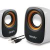 Snopy SN-120 2.0 Beyaz/Sarı USB Speaker