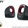 Snopy SN-120 2.0 Siyah/Kırmızı USB Speaker