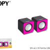 Snopy SN-66 2.0 Pembe USB Speaker
