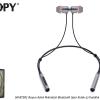 Snopy SN-BTS01 Boyun Askılı Mıknatıslı Bluetooth Spor Kulak içi Gri Kulaklık   Mikrofon